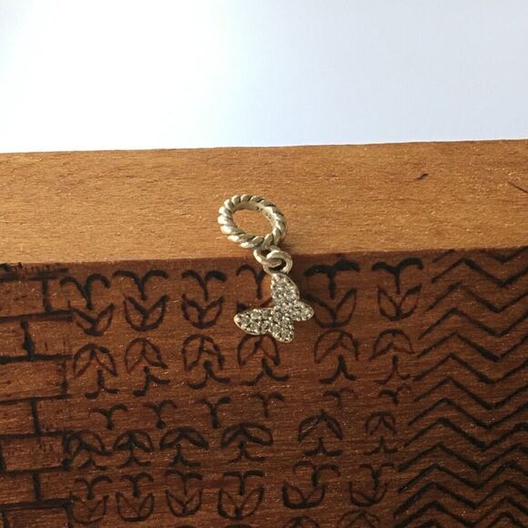 Sterling Silver Butterfly Charm Mini DIY Bracelet Bead Fits Pandora - Picture 14 of 16